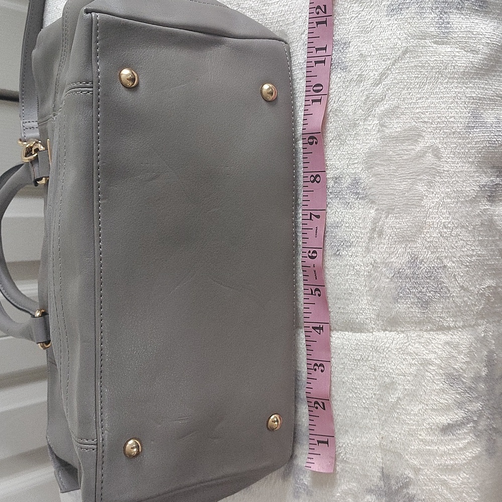 Tignanello Pretty Pockets Grey Leather Shoulder Bag - Picture 5 of 10